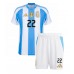 Argentinien Lautaro Martinez #22 Heimtrikot Copa America 2024 Kurzarm (+ kurze hosen)